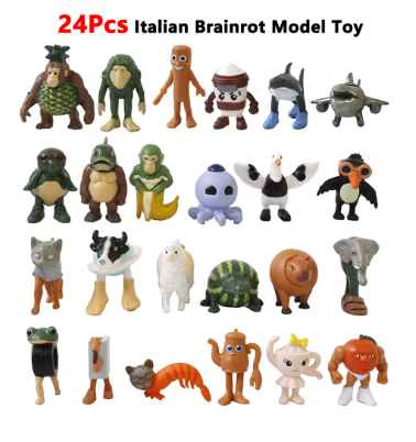 Figurines Brainrot – Lot de 24 personnages amusants | Jouets enfants | Univers Roblox & TikTok