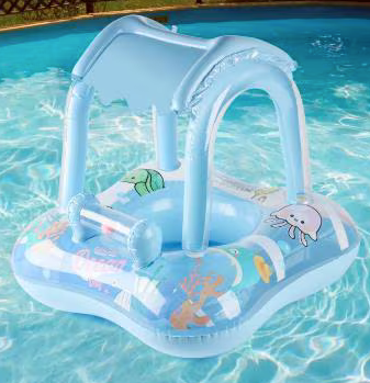 Bouée bébé avec auvent – Flotteur piscine anti-UV