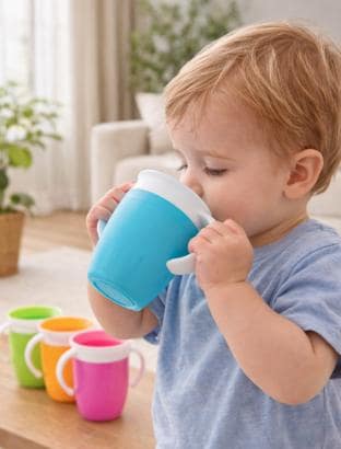 Gobelet d'apprentissage pour bébé anti-fuite