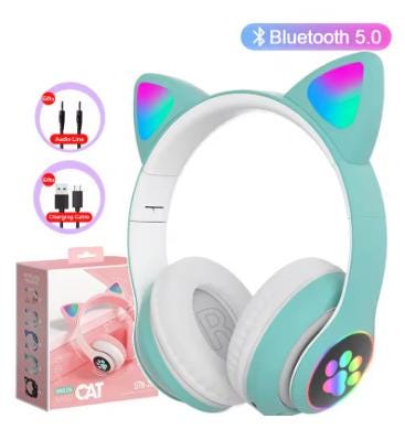 Casque Enfant Oreilles de Chat Bluetooth 5.0
