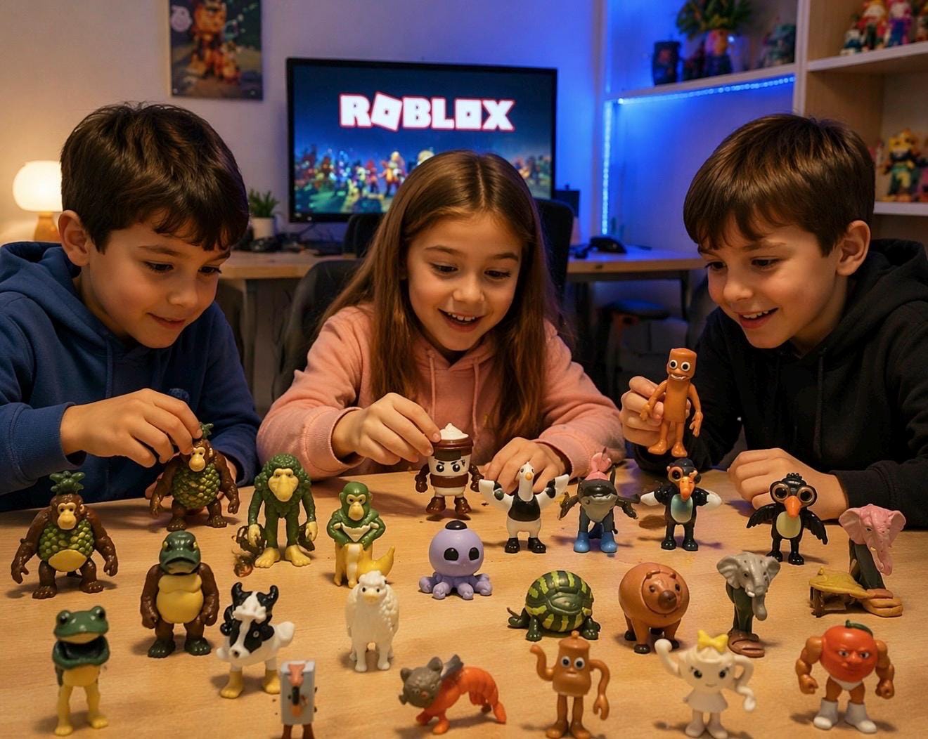 Figurines Brainrot – Lot de 24 personnages amusants | Jouets enfants | Univers Roblox & TikTok